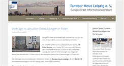 Desktop Screenshot of europa-haus-leipzig.de